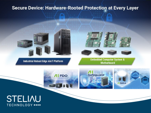 Product image EDGE COMPUTER for industrial computing with hardware security: secure boot, virtualisation, encryption, and reliable remote management in industrial electronics.