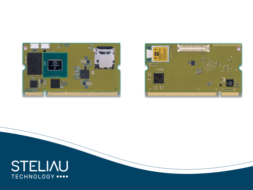 SECO NXP i.MX 8M Plus SODIMM module with 2.3 TOPS NPU, GC7000UL GPU, 8 GB LPDDR4-4000, and GbE, USB 3.0, CAN-FD, and PCIe connectivity