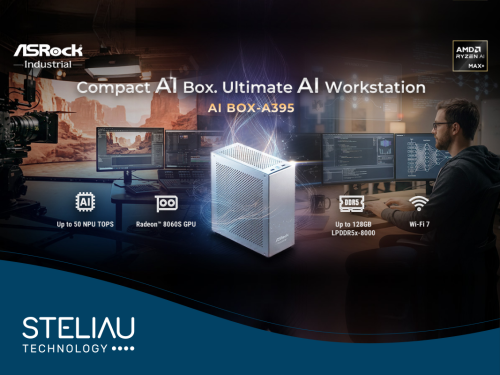 ASRock Industrial’s AI BOX-A395, powered by AMD Ryzen™ AI Max 395, delivers up to 50 TOPS AI performance in a compact, versatile, and secure edge workstation.